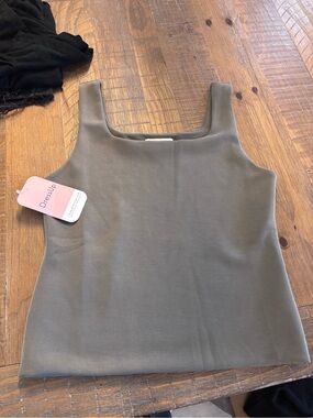 DressUp Square Neck Tank Top in Olive